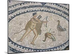 Mosaic Floor of Hunting Scene, Roman Archaeological Site of Volubilis, North Africa-R H Productions-Mounted Photographic Print