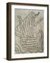 Mosaic Flooring Representing a Sailor on Ship During 4th Crusade-null-Framed Giclee Print