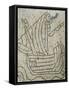 Mosaic Flooring Representing a Sailor on Ship During 4th Crusade-null-Framed Stretched Canvas
