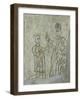 Mosaic Flooring Representing Meeting of Pope Innocent III and Alexius IV Angelus During 4th Crusade-null-Framed Giclee Print