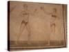 Mosaic 'Girls in Bikinis' (Doing Gymnastics) 4th Century Ad, Villa Romana Del Casale, Sicily, Italy-Richard Ashworth-Stretched Canvas