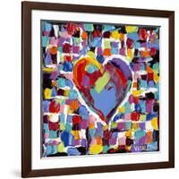 Mosaic Heart II-Carolee Vitaletti-Framed Art Print