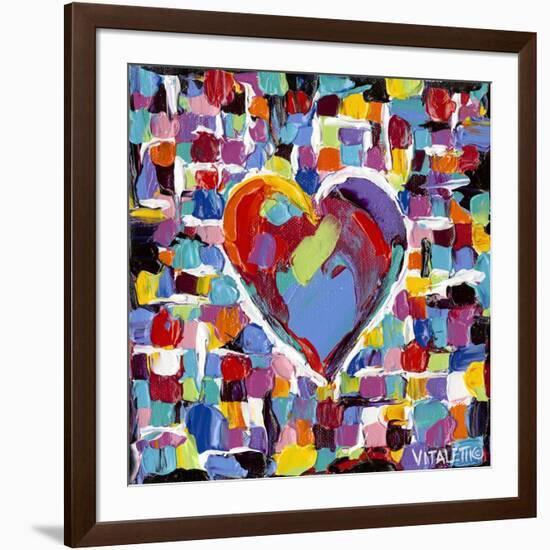 Mosaic Heart II-Carolee Vitaletti-Framed Art Print