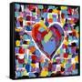 Mosaic Heart II-Carolee Vitaletti-Framed Stretched Canvas