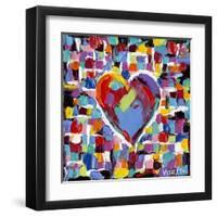 Mosaic Heart II-Carolee Vitaletti-Framed Art Print