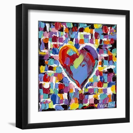 Mosaic Heart II-Carolee Vitaletti-Framed Art Print