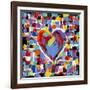 Mosaic Heart II-Carolee Vitaletti-Framed Art Print