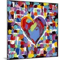 Mosaic Heart II-Carolee Vitaletti-Mounted Art Print
