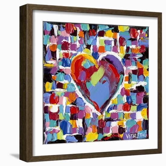 Mosaic Heart II-Carolee Vitaletti-Framed Art Print