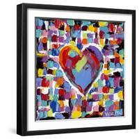 Mosaic Heart II-Carolee Vitaletti-Framed Art Print