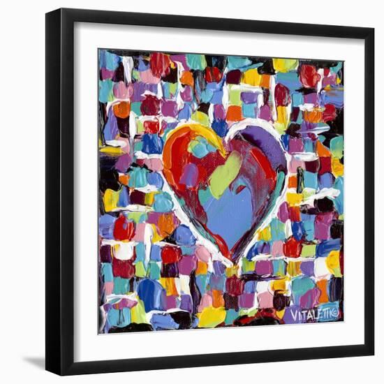 Mosaic Heart II-Carolee Vitaletti-Framed Art Print