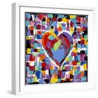 Mosaic Heart II-Carolee Vitaletti-Framed Art Print