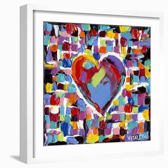 Mosaic Heart II-Carolee Vitaletti-Framed Art Print