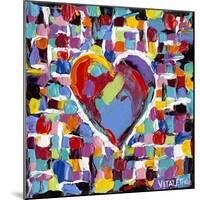 Mosaic Heart II-Carolee Vitaletti-Mounted Art Print