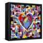 Mosaic Heart II-Carolee Vitaletti-Framed Stretched Canvas