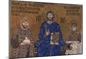 Mosaic in Hagia Sophia-null-Mounted Poster