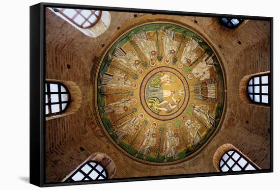 Mosaic in the Dome of the Arian Baptistery, 6th Century-null-Framed Stretched Canvas