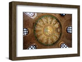 Mosaic in the Dome of the Arian Baptistery, 6th Century-null-Framed Photographic Print