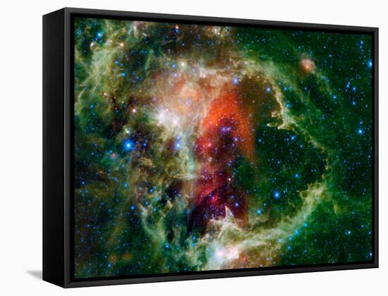 Mosaic Is of the Soul Nebula, Also Known As the Embryo Nebula, IC 1848, Or W5-Stocktrek Images-Framed Stretched Canvas