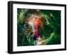 Mosaic Is of the Soul Nebula, Also Known As the Embryo Nebula, IC 1848, Or W5-Stocktrek Images-Framed Photographic Print