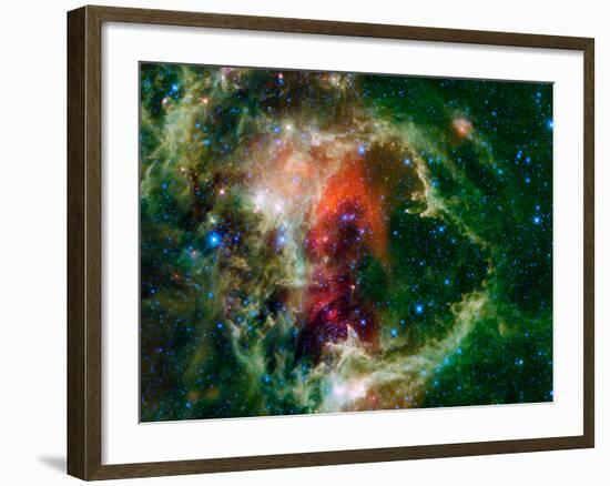 Mosaic Is of the Soul Nebula, Also Known As the Embryo Nebula, IC 1848, Or W5-Stocktrek Images-Framed Photographic Print