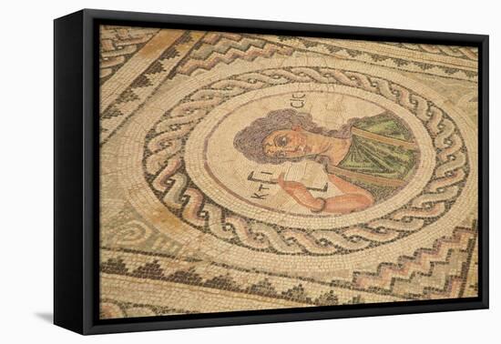 Mosaic, Kourion, Cyprus, Europe-Neil Farrin-Framed Stretched Canvas