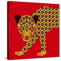 Mosaic Leopard-null-Stretched Canvas