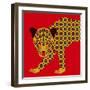 Mosaic Leopard-null-Framed Giclee Print