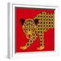 Mosaic Leopard-null-Framed Giclee Print