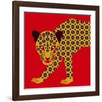 Mosaic Leopard-null-Framed Giclee Print