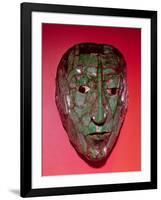 Mosaic Mask, from Palenque, Chiapas-Mayan-Framed Premium Giclee Print