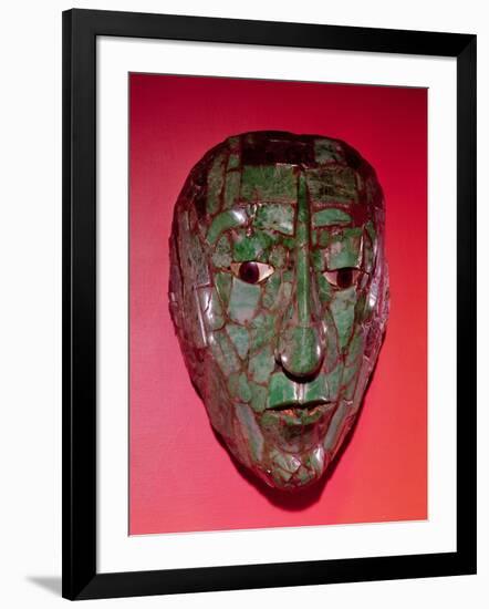 Mosaic Mask, from Palenque, Chiapas-Mayan-Framed Premium Giclee Print