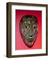 Mosaic Mask, from Palenque, Chiapas-Mayan-Framed Giclee Print