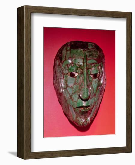 Mosaic Mask, from Palenque, Chiapas-Mayan-Framed Giclee Print