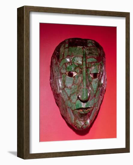 Mosaic Mask, from Palenque, Chiapas-Mayan-Framed Giclee Print