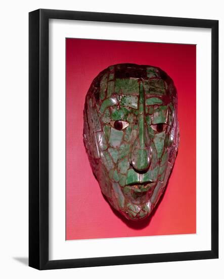 Mosaic Mask, from Palenque, Chiapas-Mayan-Framed Giclee Print