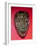 Mosaic Mask, from Palenque, Chiapas-Mayan-Framed Giclee Print