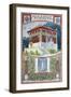 Mosaic Of A Fancy Home- 1905- Rene Binet-Cesar Ojeda-Framed Art Print