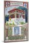 Mosaic Of A Fancy Home- 1905- Rene Binet-Cesar Ojeda-Mounted Art Print