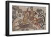Mosaic of a Panther from the Roman Villa of Las Tiendas, Merida, Spain-null-Framed Giclee Print