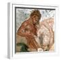 Mosaic of a Satyr and Nymph, House of Faun, Pompeii, Italy-null-Framed Giclee Print