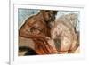 Mosaic of a Satyr and Nymph, House of Faun, Pompeii, Italy-null-Framed Premium Giclee Print