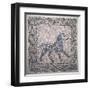 Mosaic of a Unicorn, 13th c. National Museum, Ravenna, Italy-null-Framed Art Print