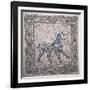 Mosaic of a Unicorn, 13th c. National Museum, Ravenna, Italy-null-Framed Art Print