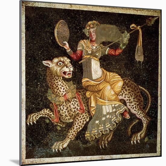 Mosaic of Dionysus Riding a Leopard circa 180 AD-null-Mounted Giclee Print