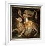 Mosaic of Dionysus Riding a Leopard circa 180 AD-null-Framed Giclee Print