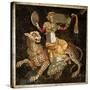 Mosaic of Dionysus Riding a Leopard circa 180 AD-null-Stretched Canvas