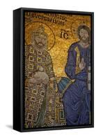 Mosaic of Emperor Constantine Ix Monomachos-Simon Montgomery-Framed Stretched Canvas