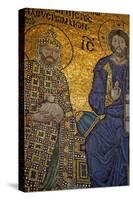 Mosaic of Emperor Constantine Ix Monomachos-Simon Montgomery-Stretched Canvas