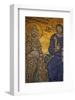 Mosaic of Emperor Constantine Ix Monomachos-Simon Montgomery-Framed Photographic Print